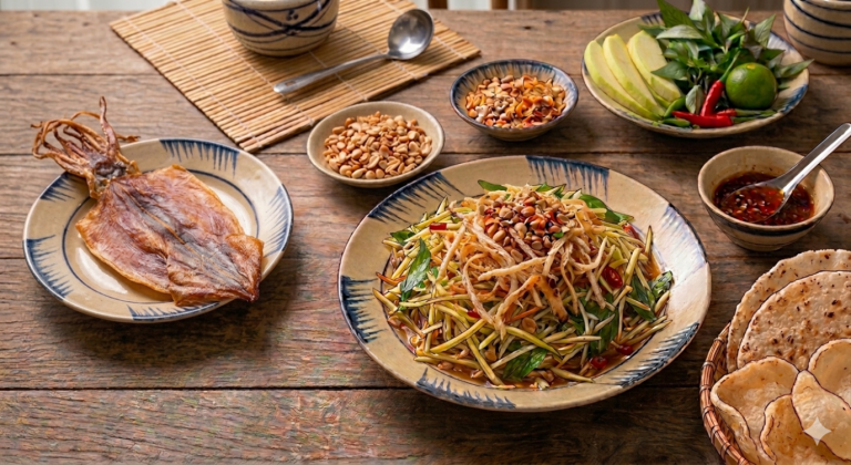 Gỏi Xoài Khô Mực