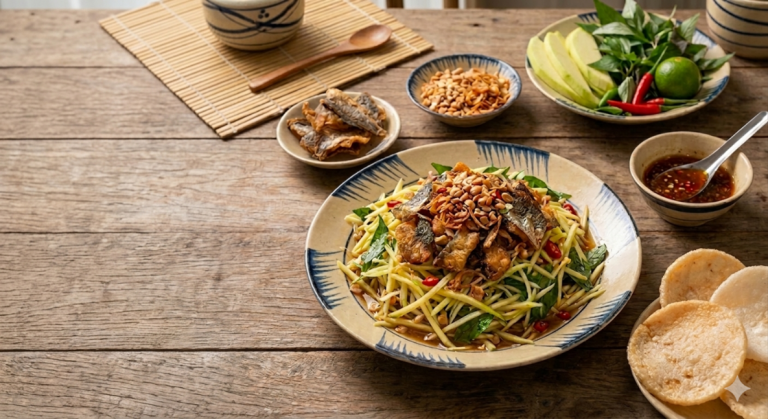 Gỏi Xoài Khô Cá Sặc