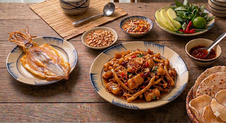 Mực Khô Chiên Nước Mắm